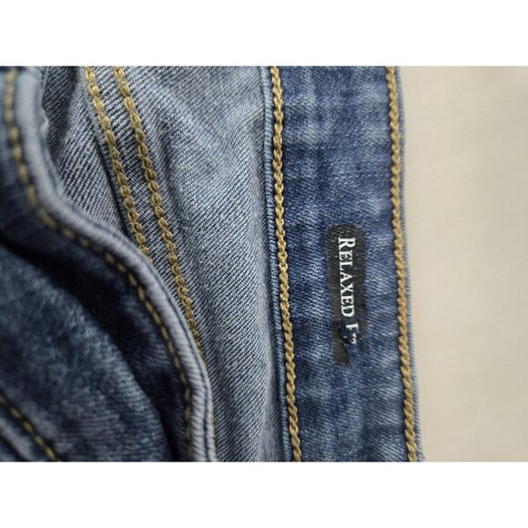 Judy Blue Jeans Womens 7 28 Blue Relaxed Fit Distressed Raw Hem Stretch Denim - Picture 7 of 13